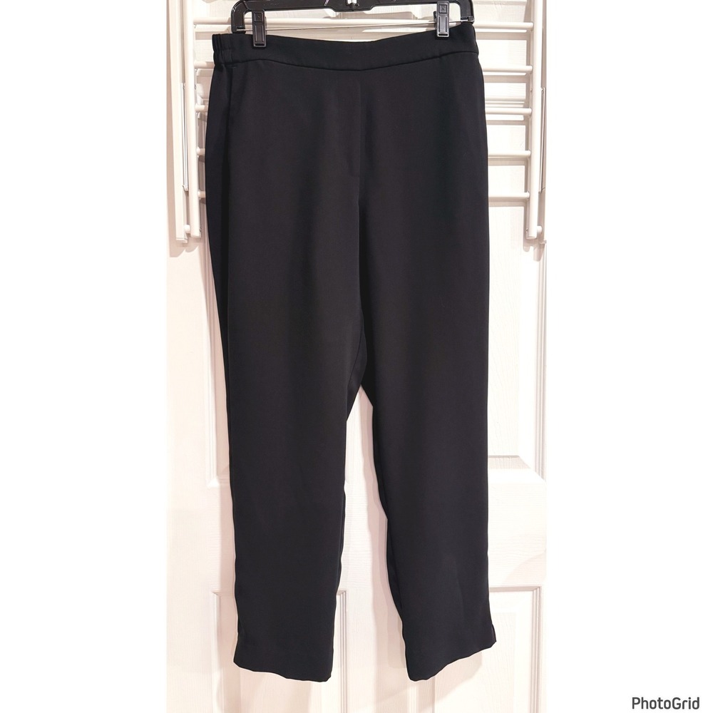 JCrew Mercantile Black Pocket Trouser Pants Preppy Office Size 12 Capsule